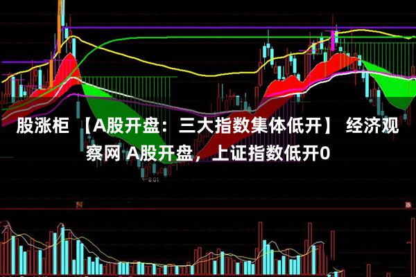 股涨柜 【A股开盘：三大指数集体低开】 经济观察网 A股开盘，上证指数低开0