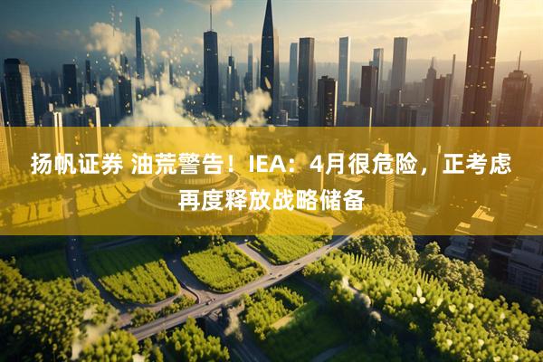 扬帆证券 油荒警告！IEA：4月很危险，正考虑再度释放战略储备