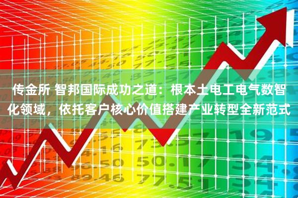 传金所 智邦国际成功之道：根本土电工电气数智化领域，依托客户核心价值搭建产业转型全新范式